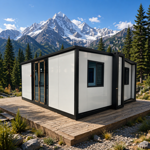 Nouvelle Conception Maison Conteneur Préfabriquée Extensible 20Ft 40Ft pour Extérieur avec Salle de Bain, Construction Immobilière - Product Image 1