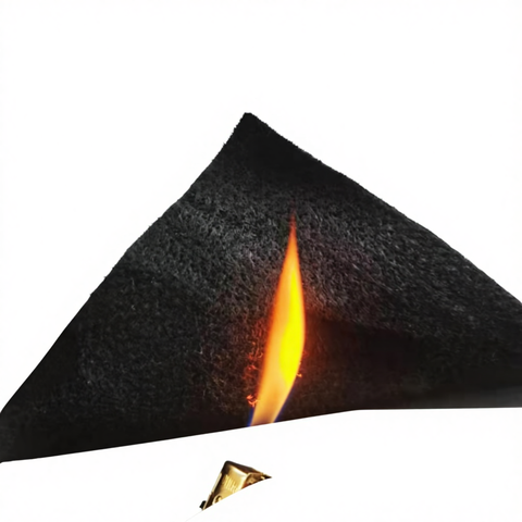 Black High Temperature Resistant Flame Retardant Fireproof Pre-Oxygenated Felt Needle Punched Non-Woven Fabric
