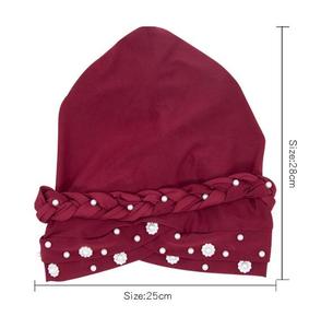 Turban chimio musulman tricoté à motif, foulard tressé pour homme, chapeau turban, bandeau en coton et élasthanne, sportif, voyage, protection solaire - Product Image 6