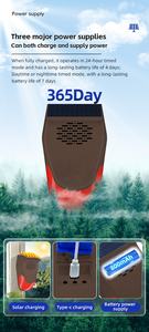 Regis Solarbetriebener Multifunktionaler Hundegebell- und Schussalarm mit Zeitmesser, Infrarotsensor, Wasserdicht, 8m Erkennungsreichweite, Tieralarm - Product Image 5