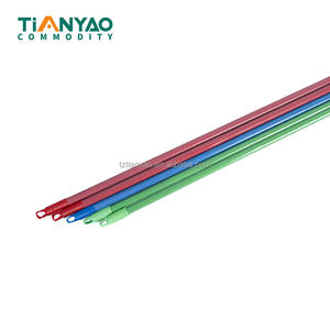 Цветная высокопрочная металлическая ручка для швабры/метлы с цветным колпачком, железное покрытие, классический дизайн, Tianyao TY-PM19, для уборки пола - Product Image 4