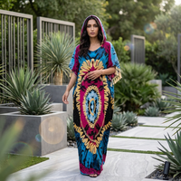 Robe longue africaine tendance à strass imprimée, grande taille, collection africaine, vente chaude