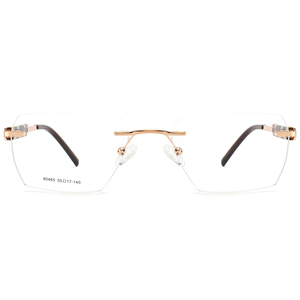 ダマイ<span class=keywords><strong>2025</strong></span>特大男性リムレス光学フレーム特別デザインワイドテンプルフレームレスソリッドACレンズ素材付き - Product Image 2