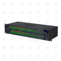 Égaliseur graphique professionnel EQ312 2U DSP numérique analogique hybride 31 bandes, stéréo 2 canaux, indicateur de spectre LED, réduction de bruit intégrée