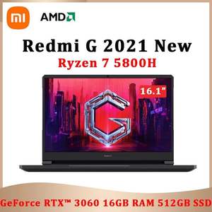 Ordinateur portable de jeu Xiaomi <span class=keywords><strong>Redmi</strong></span> G <span class=keywords><strong>2021</strong></span>, écran IPS FHD de 16,1 pouces 144 Hz, AMD Ryzen7 R7-5800H, 16 Go, 512 Go, NVIDIA RTX3060 - Product Image 2