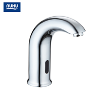 Robinet mitigeur intelligent à capteur infrarouge tout en laiton pour salle de bain, eau chaude et froide, vente en gros d'usine, OEM & ODM