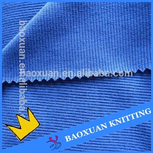 Chino fábrica <span class=keywords><strong>2</strong></span> stretch 100% poliéster 1x1 costilla de punto tela de costilla para suéteres - Product Image 6
