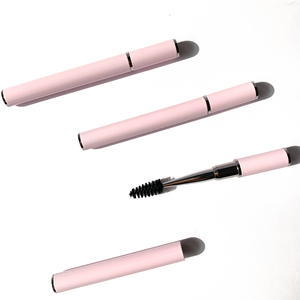 Private Label Spiral-Mascara-Bürste mit Abdeckung Mikrofaser-Wimpernapplikator Rosa Kunststoffgriff für Make-up - Product Image 1