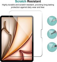 2Pcs Protecteur d'écran en verre trempé pour Ipad Pro Air 11 13 Inch 2024 Air 6 A2899 A2903 A2837 2PCK Full Coverage Tablet Glass
