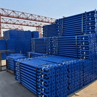 Étais en acier réglables thermolaqués robustes pour béton, étais de coffrage réglables en hauteur pour la construction côtière