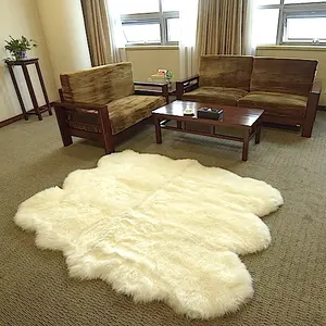 Alfombra de piel de oveja islandesa Natural (Sexto) XL