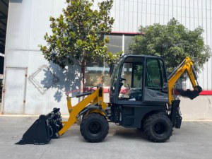 <b>Small</b> Mini Backhoe <b>Wheel</b> Loader Diesel Engine 0.6 M³ Bucket High Load Capacity Compact Construction Machine - Product Image 2