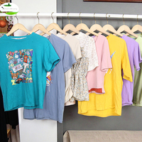 Niedriger Preis Beliebte Second Hand Kleidung Damen UK Style T-Shirts Sommer gebrauchte Kleidung in 45kg Ballen Nur MOQ Applies