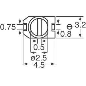 2- 6pF condensador de ajuste 100 V superficie montaje SMD TZC3Z060A110R00 - Product Image 2