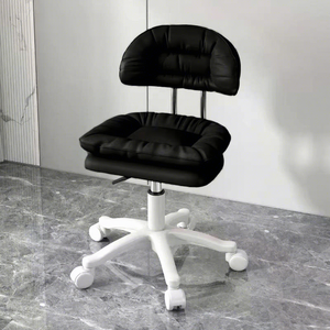 Silla Giratoria Ergonómica de Alta Calidad en Cuero Sintético Ajustable con Rotación de 360 Grados para Salón de Belleza Profesional y <span class=keywords><strong>Barber</strong></span>ía - Product Image 3