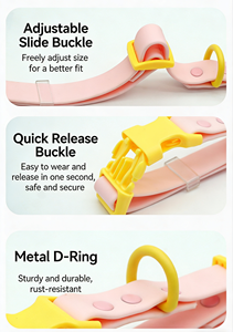 Ошейник для собак из ПВХ, цвет макарон, водонепроницаемый, легко моется, устойчивый к запахам, регулируемый, для ежедневных прогулок и прогулок в дождливую погоду, аксессуары для выгула питомцев - Product Image 5