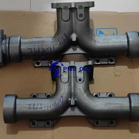 Collecteur d'échappement 6215-11-5130 6215-11-5131 pour camions à benne basculante HD785, chargeuses sur pneus WA800 WA900