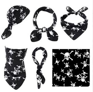 Bandana personnalisé en cachemire imprimé double face 100% coton pour la protection solaire sportive - Product Image 2