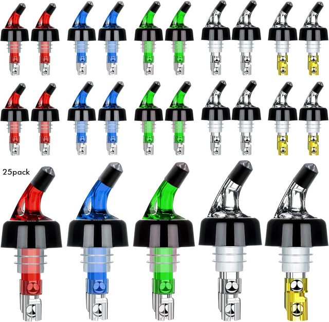 1oz/30ml Automatic Measured Liquor Bottle Pourer Quick Shot Dispenser Liquor Pour Spout for Alcohol,Wine,Spirits, Bar Tools
