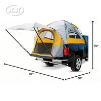 Tente de camping pour camionnette Kawagebo Kamp (KK) à installation rapide, imperméable, pour benne de camionnette de 5,5 à 6 pieds, compatible avec Ford, GMC, Toyota
