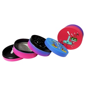 High Quality 63mm Zinc Alloy Metal <b>Herb</b> <b>Grinders</b> Popular Full UV Printing Mix Tobacco Smoking <b>Grinder</b> - Product Image 2