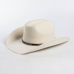 Wholesale Rolled Brim Fedora Hats Sombreros Vaqueros Unisex <b>Felt</b> Cowboy Western Hat Casual Travel Fishing - Product Image 5