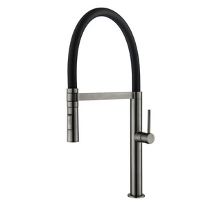 Jboyurn Kitchen Faucet 304 Stainless Steel Single Handle 360 Degree Rotate Modern Deck Mounted Water Tap - Product Image 5