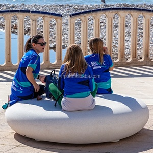 Silla de salón de guijarros de fibra de vidrio de estilo moderno para áreas públicas para aeropuerto, centro comercial, parque al aire libre, uso en hoteles - Product Image 1