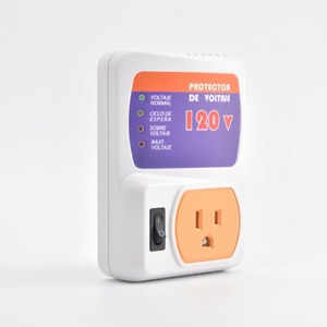 120V American Voltage Protection <b>Socket</b> <b>Single</b>-Phase AC LED Display PC Material for 220V Output Service Compensation (SVC) Use - Product Image 1