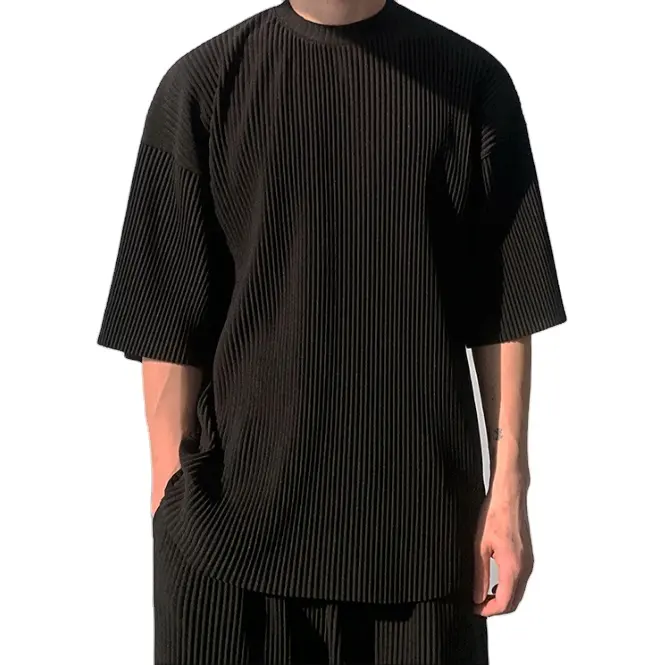 Hot Sale Cheap Men's Solid Color Clothing Customized Logo Black T Shirt Mens Short Sleeve T-Shirts Cotton