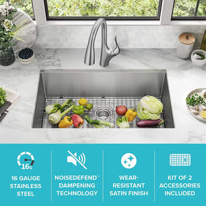 <span class=keywords><strong>Lavello</strong></span> Quatrus Super Single Bowl in Acciaio Inox, Design Moderno, Forma Rettangolare - Product Image 5