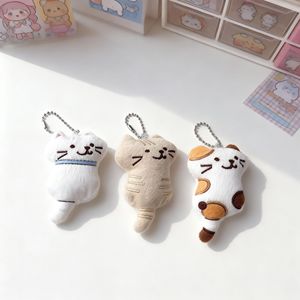 Porte-clés en peluche de dessin animé (lapin, renard, chat) en alliage et métal, pendentif de sac à dos mignon, vente en gros de bibelots pour enfants - Product Image 1