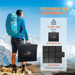 Lvyuan 300w 12v Mono Portable Batterie Chargeing <span class=keywords><strong>Panneau</strong></span> <span class=keywords><strong>Solaire</strong></span> Camping <span class=keywords><strong>Panneau</strong></span> <span class=keywords><strong>Solaire</strong></span> Pliable Pour Rv Hors Réseau Vivre - Product Image 4
