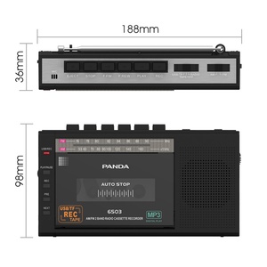 Radio AM FM de 2 Bandas de Alta Calidad con Sonido Excelente y Diseño Inteligente, Portátil y Fácil de Usar con Función de Reproductor de Casetes - Product Image 1