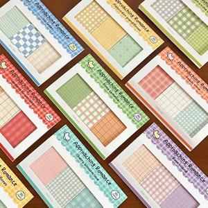 Imprescindibles para el Regreso a Clases: Bloc de Notas Adhesivas a Cuadros Brillantes, Varios Estilos, Bloc de Notas Autoadhesivas para Estudio - Product Image 4