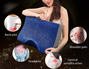 Cuscino in Memory Foam con Gel Rinfrescante Blu, Ecologico, a Lento Ritorno, Lavabile in Lavatrice, Supporto per il Collo, per Chi Soffre il Caldo, per Hotel - Product Image 5