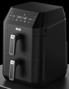 Nuevo diseño, freidora de aire vertical de doble pila de 6 + 6L, horno de calefacción superior e inferior, cesta doble Digital inteligente eléctrica - Product Image 4