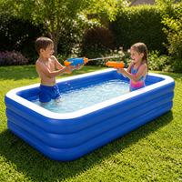 Piscine gonflable personnalisée avec logo pour enfants, idéale pour les fêtes estivales en extérieur, jeu aquatique promotionnel, ensemble cadeau jouet