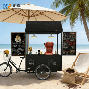 Tricycle mobile à café pour la vente de boissons, camionnette à glace avec congélateur - Product Image 3