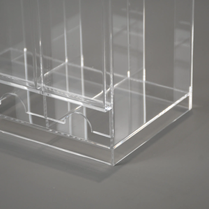 SHOPE Custom Clear para Yugiho Glass Dispensador y pantalla de paquete de refuerzo resistente al agua de 3 ranuras para paquetes de tarjetas TCG - Product Image 5