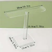 Support de bandeau en acrylique moulé de qualité supérieure avec finition polie miroir pour merchandising visuel professionnel et présentation en magasin de détail