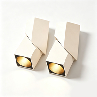 Luminaire LED pliable créatif à montage en surface, angle de faisceau réglable, style nordique carré