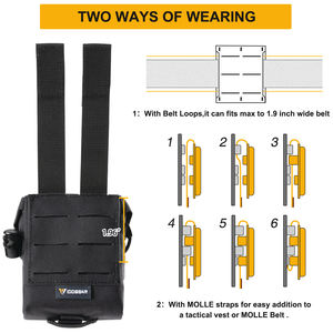 IDOGEAR 500D Nylon Single Frag Grenade Pouch MOLLE Compatible con autodefensa Supply Frag Pouch para cinturón - Product Image 4