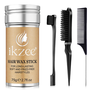 Bâton de cire coiffante IKZEE OEM avec peigne intégré, lissant pour cheveux noirs, anti-frisottis, application facile - Product Image 1