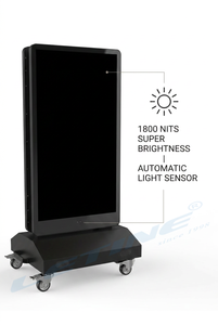Pantalla Digital LCD <span class=keywords><strong>de</strong></span> Señalización <span class=keywords><strong>de</strong></span> Doble Cara <span class=keywords><strong>de</strong></span> 43 Pulgadas, Portátil, para Exteriores, con Batería, <span class=keywords><strong>de</strong></span> Alto Brillo y Legible bajo la Luz Solar - Product Image 6