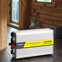 1200 W 1200 Watt 12V/24V otomatik AC 110V/120V/220V/230V saf sinüs dalga güneş araba dönüştürücüler kapalı ızgara güç inverteri