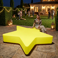 Grande lampe de sol extérieure en PVC, étoile à cinq branches contemporaine, pour jardin, décoration paysagère, lumière d'ambiance pour événements