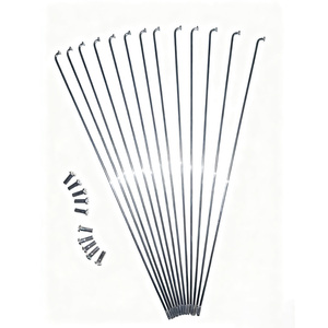 AFTFA <span class=keywords><strong>13G</strong></span> Stahlspeichen, galvanisiert, langlebig, hochfest, für MTB/E-Bike - Product Image 4