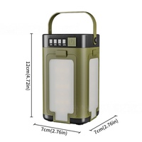 Linterna LED Plegable para Camping con Carga Solar de 2000mAh, Impermeable, Ligera, para Tienda de Campaña, Emergencias, Multifuncional