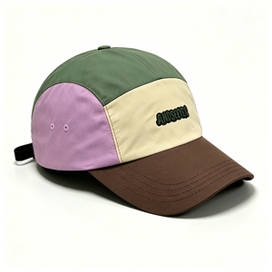 Unisex 5 Panel Camp Cap, Colorblock Quick Dry Outdoor Camping <b>Hat</b>, Adjustable Windproof Chin Strap Hiking Cap for Fishing - Product Image 6